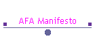 AFA Manifesto
